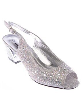 Rhinestone Platform Heeled Sandals Ankle Strap Wedding Party Shoes